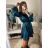 Šaty dlouhé společenské elegantní plesové dámské (S/M ONE SIZE) ITALSKÁ MÓDA IMM22LS25366 braun S/M