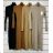 Langes Sommer-Kurzarmkleid für Damen (S / M ONE SIZE) ITALIAN FASHION IMWC222525