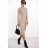 Langes Sommer-Kurzarmkleid für Damen (S / M ONE SIZE) ITALIAN FASHION IMWC222525