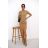 Langes Sommer-Kurzarmkleid für Damen (S / M ONE SIZE) ITALIAN FASHION IMWC222525