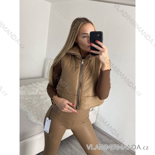 Vesta šustáková dámská (S/M ONE SIZE) ITALSKá MóDA IM322170 S/M braun