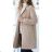 Flauschiger Langarmmantel für Damen (SL) ITALIAN FASHION IMWL22047