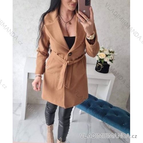 Flauschiger Langarmmantel für Damen in großen Größen (2XL-5XL) ITALIAN FASHION IMWL22048