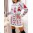 Sommerkleid Langarm geblümte Damen (UNI S / L) ITALIAN FASHION IMK20150