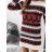 Sommerkleid Langarm geblümte Damen (UNI S / L) ITALIAN FASHION IMK20150
