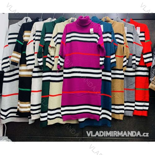 Sommerkleid Langarm geblümte Damen (UNI S / L) ITALIAN FASHION IMK20150
