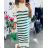 Sommerkleid Langarm geblümte Damen (UNI S / L) ITALIAN FASHION IMK20150