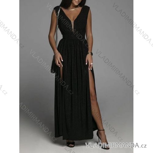 Šaty košilové 3/4 rukáv dámské tenké (uni s-l) ITALSKá MóDA IMWD201619