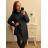 Damen Warmes Langarmkleid (L / XL ONE SIZE) ITALIAN FASHION IM421MIA