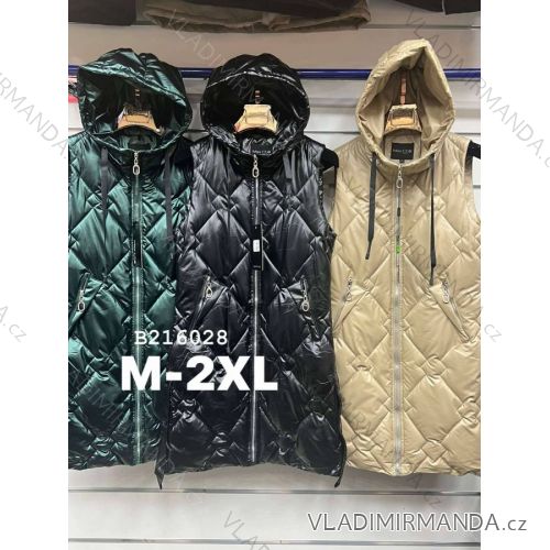 Reißverschluss Kapuzen Langarm Damen Oversized (3XL-8XL) POLISH FASHION PMWT21T21-69