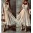 Sommerkleid Langarm geblümte Damen (UNI S / L) ITALIAN FASHION IMK20150