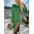 Sommerkleid Langarm geblümte Damen (UNI S / L) ITALIAN FASHION IMK20150