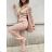 Sommerkleid Langarm geblümte Damen (UNI S / L) ITALIAN FASHION IMK20150