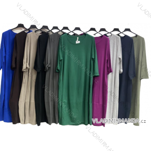 Langes, langärmliges Damenkleid in Übergröße (XL/2XL ONE SIZE) ITALIAN FASHION IMC22855