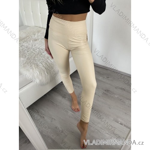 Leggings lange isolierte Damenjeans (S-3XL) TURKISH FASHION TMWL20619 hellbeige M / L