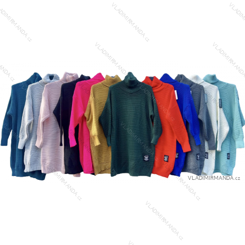 Damen Rollkragenpullover Strick Langarm Damen (uni sm) ITALIAN FASHION IM4192002