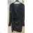Elegantes Langarmkleid für Damen (S/M ONE SIZE) ITALIAN FASHION IMPLI2220433lurex