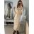 Sommerkleid Langarm geblümte Damen (UNI S / L) ITALIAN FASHION IMK20150