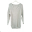 Bluse Langarm mit Rüschen Frauen (UNI S / L) ITALIAN FASHION IMK20159 Grau S/M