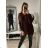 Damen Langarm Pullover (S / M ONE SIZE) ITALIAN FASHION IMM219072 S/M schwarz