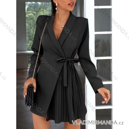 Elegantes Damenkleid mit langen Ärmeln (S/M ONE SIZE) ITALIAN FASHION IMWDD223930