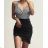 Elegantes, funkelndes, trägerloses Damenkleid (Einheitsgröße S/M) ITALIAN FASHION IMWDD223931