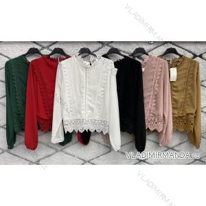 Elegante Langarmbluse für Damen (Einheitsgröße S/M) ITALIAN FASHION IMWDD223936