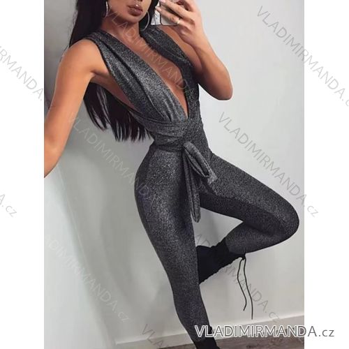 Langer eleganter Langarm-Overall für Damen (S/M ONE SIZE) ITALIAN FASHION IMWDD223953