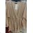 Šaty elegantní dlouhý rukáv dámské (S/M ONE SIZE) ITALSKÁ MÓDA IMM211535