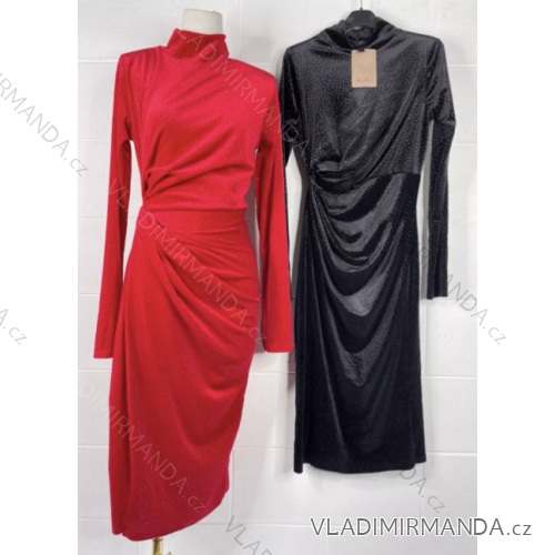 Šaty letní na ramínka dámské (S/M ONE SIZE) ITALSKÁ MÓDA IMPBB22B21841