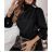 Elegante Langarmbluse/Tunika für Damen (S/M/L ONE SIZE) ITALIAN FASHION IMWB22245