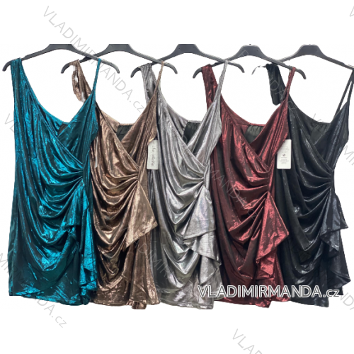 Elegantes, funkelndes, trägerloses Damenkleid (Einheitsgröße S/M) ITALIAN FASHION IMC22920