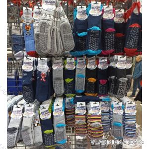 Weihnachtswarme Socken mit Antirutsch für Säuglinge und Kleinkinder (12-22cm) POLISH FASHION DPP22202