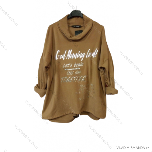 Samt-Hoodie für Damen (L/XL ONE SIZE) ITALIAN FASHION IM422GOOD