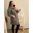 Kleid Oversize Kurzarm Damen (4XL/5XL ONE SIZE) ITALSKÁ MÓDA IM422026