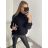 Übergroßer Strickpullover mit Rollkragen und langen Ärmeln für Damen (S/M/L ONE SIZE) ITALIAN FASHION IM4221262