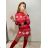 Šaty elegantní dlouhý rukáv dámské (S/M ONE SIZE) ITALSKÁ MÓDA IMWM217234 schwarz S/M