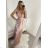 Šaty elegantní společenské na ramínka dámské (S/M ONE SIZE) ITALSKÁ MÓDA IM321608