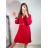 Sommerkleid Langarm geblümte Damen (UNI S / L) ITALIAN FASHION IMK20150