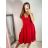 Šaty letní na ramínka dámské (S/M ONE SIZE) ITALSKÁ MÓDA IMPBB22B21841 S/M altrosa