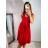 Šaty letní na ramínka dámské (S/M ONE SIZE) ITALSKÁ MÓDA IMPBB22B21841 S/M altrosa