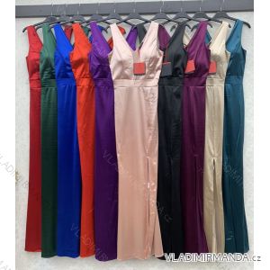Langes, elegantes, ärmelloses Party-Abschlussballkleid für Damen (Einheitsgröße S/M) ITALIAN FASHION IMWBB223991