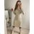 Strickkleid mit Rollkragen und langen Ärmeln für Damen (Einheitsgröße S/M) ITALIAN FASHION IMM22J51753