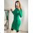 Strickkleid mit Rollkragen und langen Ärmeln für Damen (Einheitsgröße S/M) ITALIAN FASHION IMM22J51753