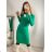 Strickkleid mit Rollkragen und langen Ärmeln für Damen (Einheitsgröße S/M) ITALIAN FASHION IMM22J51753