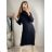 Strickkleid mit Rollkragen und langen Ärmeln für Damen (Einheitsgröße S/M) ITALIAN FASHION IMM22J51753