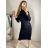Strickkleid mit Rollkragen und langen Ärmeln für Damen (Einheitsgröße S/M) ITALIAN FASHION IMM22J51753
