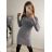 Langärmeliges Kaschmir-Rollkragen-Strickkleid für Damen (S/M EINHEITSGRÖSSE) EBELIEVE MA722S-3120/DU3 Grün