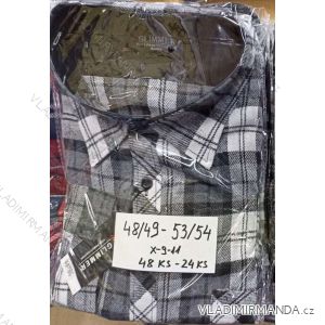 Lange Flanellhemden für Männer (48/49-53/54) GLIMMER GLI22x-9-11