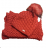Damenstrickkrawatte Winter (EINZEL-GRÖSSE) POLNISCHE HERSTELLUNG PVF22BONA